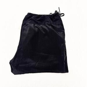 Hatch Black Pleated Detail Side String Pant Skinny Style Size Large